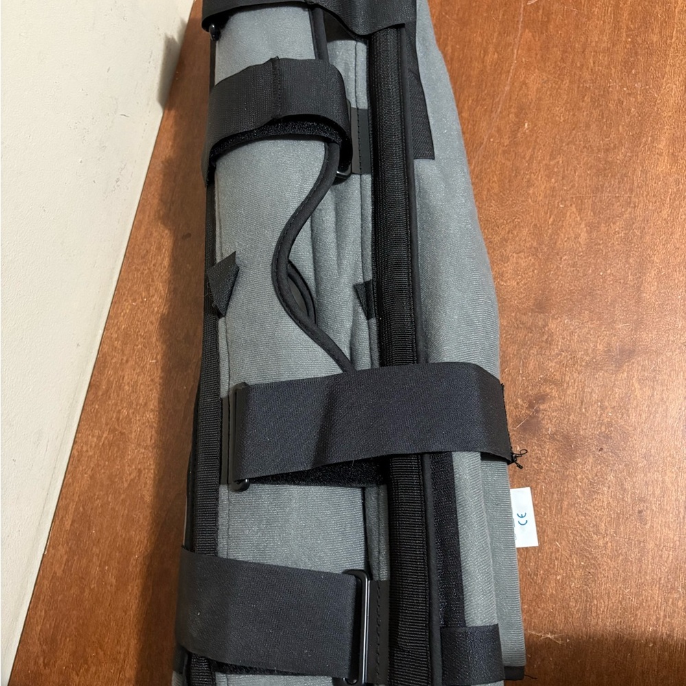 Universal grey with black  Knee Support Brace